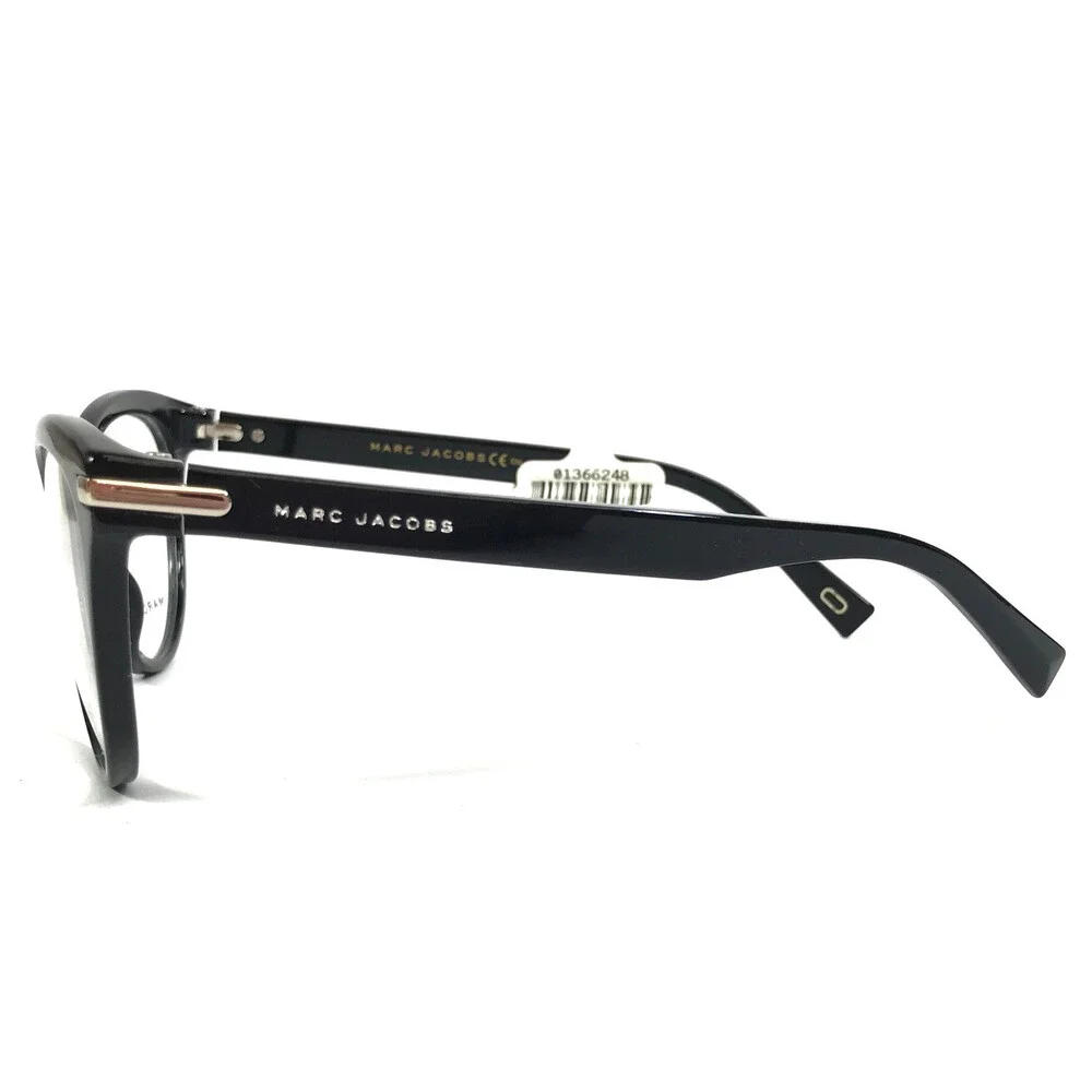 Marc Jacobs Eyeglasses Frames 188 807 Shiny Black Butterfly Full Rim 54-16-145